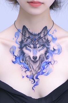 Wolf Snake Tattoo, Wolf Tattoo Moon, Feelings Tattoo Ideas, Gothic Wolf Tattoo, Celtic Wolf Tattoo For Women, Wolf Tattoo Design For Women, Design Tattoo Men, Angry Wolf Tattoo Design