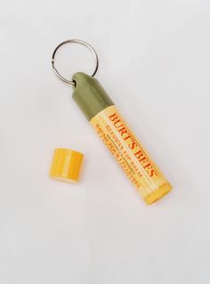 Reusable keychain cap for Burt's Bees lip balm brand. Fits so snug but not so tight it is difficult to take off. Perfect fit! This cap will last you forever due to its durability and with it being a keychain, it is so much easier to keep track of!  *Chapstick not included *Keyring included Boyfriend Keychain Ideas, Car Keychain Aesthetic, Burts Bees Chapstick, Burt's Bees Lip Balm, Chapstick Keychain, Lip Balm Keychain, Keychain Aesthetic, Lip Balm Brands, Burts Bees Lip Balm