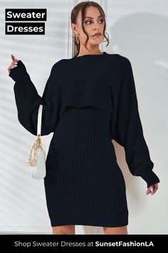 Bringing you cozy fall and winter sweater dresses for women that set the bar high on bold and sexy! Shop outfits that make the perfect statement with us. 2 Piece Sweater, Girls Corset, Christmas Dress Women, Sweater Dresses, Sleeveless Knit, Winter Sweater