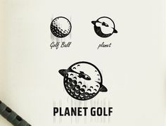 an image of a logo for a golf club that is designed to look like a planet