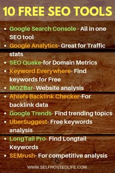 the top 10 free google search tools