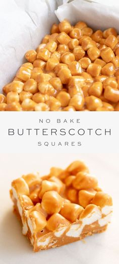 no bake butterscotch squares are the perfect dessert