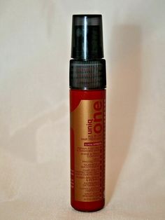 Revlon Prefessional  Uniq One  10 IN 1 Hair Treatment Spray  1-Repair for Dry & Damage Hair 2-Shine & Frizz Control 3-Heart Protection 4-Silkiness & Smoothness 5-Hair Color Protection/ With UVA & UVB Filters 6-Easier Brushing & Ironing 7-Incredible Detangling 8-Long-Lasting Hairstyle 9-Split Ends Prevention 10-Adds Body 0.3 fl oz / 3 ml  *being sold as a Triple Pack* Check out our other items! We are as accurate and honest as possible with all of our product descriptions. We provide you with the Uniq One, Damage Hair, Dry Damaged Hair, Hair Shine, Frizz Control, One Hair, Brushing, Damaged Hair, Revlon