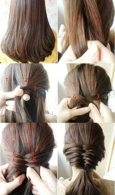 Easy Braids Hairstyles for Medium Straight Hair Everyday Braids, French Fishtail, Fishtail Braid Hairstyles, Chic Hair, Hair Bun Tutorial, French Braid Hairstyles, Easy Chic, Step By Step Hairstyles, Sassy Hair