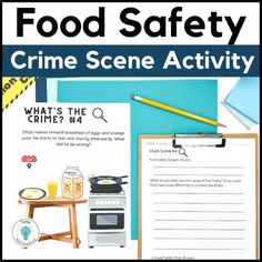 Food Safety Activity - Food Safety Crime Scene - Life Skills - FACS FCS Culinary Kitchen Safety Activities, Safety Topics, Middle School Life, Arts Classroom, Kitchen Safety