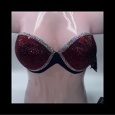 Welcome, Gorgeous Sparkly Crystal Rhinestone Bra!Extended Design Full Outers & Cups With A Luxe Trim Of Crystals, Made To Last Permanent Design Can Be Worn Many Times With All Different Outfits For Dancers Or Costumes! Looks Fab Underneath A Sheer Top Or Dress! Colours;Dark Garnet Siam Red & Crystal Diamond Ab Iridescent Design;Casino Solid Colour With Fancy Trim To Make Colour Changes;Add To Bundle Style; Standard Padded Cups If You Would Like Extra Padding Or Natural Boost (No Padding) Or Don’ Iridescent Design, Dark Garnet, Rhinestone Bra, Iridescent Crystal, Crystal Diamond, Crystal Ab, Black Bra, Different Outfits, Red Crystals