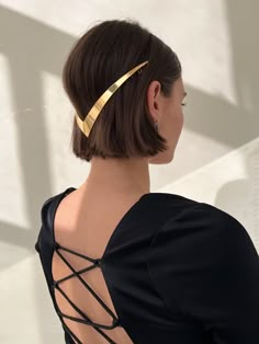 Trek Metal Halo | LELET NY Hair Reference, Mode Inspiration, Hair Dos, Hair Jewelry, Hair Goals, Hair Inspo, Hair And Nails, Headpiece, Hair Inspiration