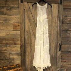 Nwot Stunning Sheer Lace Slip By Free People. Never Been Worn! Wedding Clothes, Lace Slip, Free People Dresses, Free People Dress, Sheer Lace, White Cream, Cream White, Wedding Outfit, Workout Videos