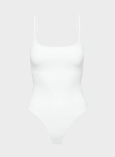 Feel Nothing, Cami Bodysuit, Nothing More, White Bodysuit, Second Skin, Double Layer, Spaghetti Strap, Spaghetti, Top Outfits