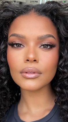 Black Bridal Makeup, Brown Makeup Looks, Wedding Makeup Bride, Mekap Mata, Natural Glam Makeup, Glam Wedding Makeup, Wedding Makeup For Brown Eyes, Makeup For Black Skin, Bridal Makeup Natural