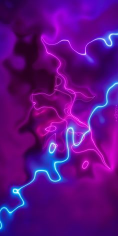 an abstract image of blue and purple lights