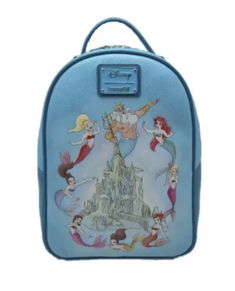 LOUNGEFLY DISNEY LITTLE mermaid ariel family king triton LE of 750 NWT. Disney Princess Room, Harry Potter Backpack, Disney Princess Backpack, Family Bag, Baby Disney Characters, Marvel Backpack, The Little Mermaid Ariel, Disney The Little Mermaid, Little Mermaid Ariel