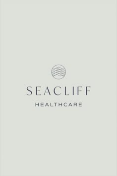 the sea cliff healthcare logo on a gray background