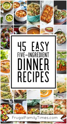 the top five easy and delicious dinner recipes