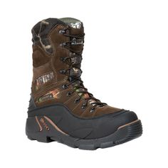 A quality hunting boot designed to keep hunters' feet warm and dry on winter hunts, Rocky� Blizzard Stalker Insulated Waterproof Hunting Boots for Men keep you comfortable through subzero temperatures. This unique hunting boot combines a durable lightweight rubber shell and Rocky waterproof construction to block moisture away from the foot. Inside the boot's tough split suede leather and 900-denier textile uppers, 1,200-gram 3M� Thinsulate� Ultra Insulation blocks out the cold, even in extreme c Men Snow Boots, Winter Hiking Boots, Industrial Boots, Rocky Boots, Insulated Boots, Hunting Boots, Work Gear, Waterproof Winter Boots, Tactical Boots