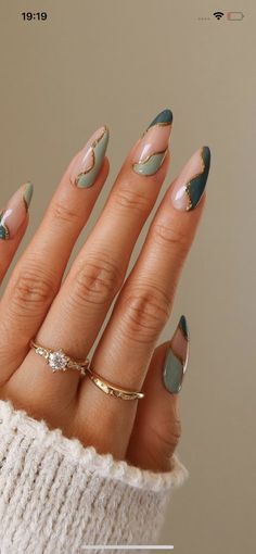 Nail Art For Beginners, Green Inspiration, Nails Green, Casual Nails, Bling Nails