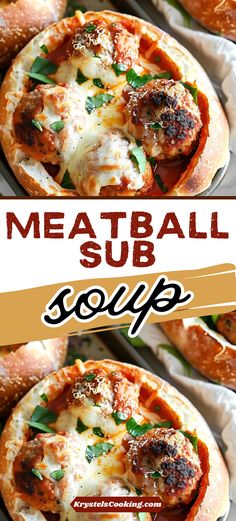 this meatball soup is so good and it's ready to be eaten in the oven