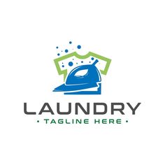 the logo for laundry is clean and ready to be used as an appliance