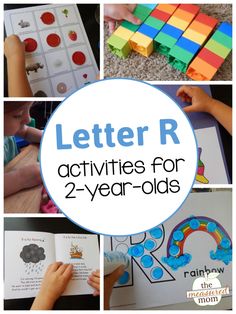 Alphabet Activities for 2-year-olds - The Measured Mom R Activities, Letter R Activities, Teaching Letters, Teaching The Alphabet, Preschool Letters