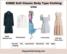 Mens Kibbe Types, Kibbe Soft Classic Outfits Casual, Soft Classic Street Style, Soft Classic Dress Kibbe, Soft Classic Haircut, Kibble Soft Classic, Soft Classic Dresses, Soft Classic Shoes, Classic Style Kibbe