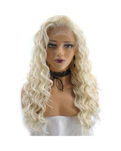 Side Part White Blonde Wigs Bouncy Curl Long Hair Female Cosplay Makeup Wear Pary Wedding Holidays Replacement Pastel Blonde Wig 22" >>> Click on the image for additional details. (As an Amazon Associate I earn from qualifying purchases) Curly Lace Wig, Celebrity Wigs, Natural Hair Wigs, African American Wigs, Curls For Long Hair, Halloween Wigs, Tight Curls, Synthetic Lace Wigs