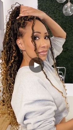 243K views · 43K reactions | Mixing braids and locs. Love it or leave it?

I was inspired by @nic.taylor who sent me a pic of a mixed style she did on her daughter and it was soooo pretty. (Posting that pic on my stories and will save to highlights.) Thanks for the inspo! 

I love the way this turned out. I think it gives it even more of a boho vibe. 

Check out the full, detailed, and slow tutorial by subscribing on my profile page. It’s the most detailed tutorial I’ve posted for the express crochet method. 

Comment SHOP for product links. ✨
.
.
.
.
.
.
.
.
#blackgirlmagic #blackhair #blackhairstyles #hair #blackgirl #blackgirls #hairtransformation #hairtutorial #hairideas #protectivestyles #braids #braidstyles #locs #locstyles | 4x Emmy Winning Journo | Beauty Entrepreneur Half Up Half Down Boho Braids, Crochet Box Braids Hairstyles, Braiding Tutorials, Braids And Locs, Mommy Hairstyles, Knot Hairstyles, Hairstyle Video, Bantu Knot Hairstyles, Bantu Knot