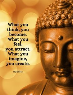 buddha quote about what you think you become