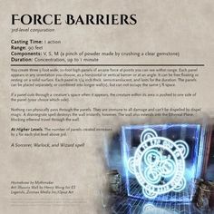 an article about force barriers in the text below it is written on a piece of paper