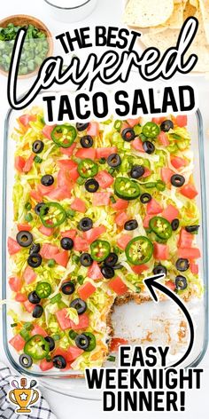 the best layered taco salad recipe is easy and delicious