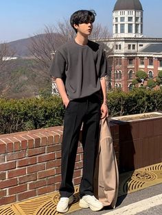 - Model is 5ft 11" (175cm) tall, 150 lbs(60kg) weight and wearing a size L.M (fitted), size L (loose).Elevate your wardrobe with our Modern T-shirt, the epitome of modern elegance and versatility of Korean Men’s Fashion. Korean Mens Fashion Summer, Korean Men Outfit Ideas, Men Asian Outfit, Man Inspo Outfit, Male Asian Outfits, Mens K Fashion, Dress Shirt Men Outfits, Men Outfit Korean Style, Mens Outfits Korean Style