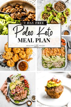 the paleo keto meal plan includes meat, vegetables and salads