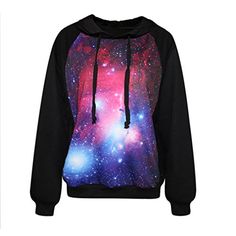 Voglee- Fashion Digital Print Finn Autumn Winter Hooded Sweater (purple galaxy) Voglee http://www.amazon.com/dp/B00NR4GRVC/ref=cm_sw_r_pi_dp_QRzHvb096X41F Purple Galaxy, Space Outfit, Hooded Top