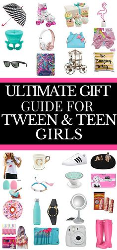 Ultimate Gift Guide for Tween & Teen Girls Are you looking for cool and popular gifts for teen girls? Need gift ideas for your teenager’s birthday or Christmas? Check out this gift guide for teenage girls! Whether you’re searching for a Sweet 16 birthday gift or an awesome gift for Christmas or other holiday, you’ll find cute ideas on this list of must-have gifts for teens! #giftguide #teenagers #giftidea Popular Gifts For Teens, Birthday Presents For Teens, Sweet 16 Birthday Gifts, Birthday Presents For Girls, Sweet 16 Gifts, Classy Christmas, Birthday Gifts For Teens