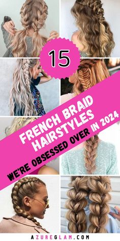 Discover the elegance of 15 French Braid Hairstyles for 2024. French braids are a classic choice that never goes out of style. Whether you have short hair or long, we've curated a selection of French braid hairstyles to suit your preferences. Explore cute and easy styles that can be worn every day or save them for special occasions. Achieve a stunning look with our French braid ideas! French Braid Ideas, Braid Hairstyles Ideas, Easy French Braid, French Braid Styles, Two French Braids, Double French Braids, Fancy Braids, French Braid Ponytail, Side French Braids