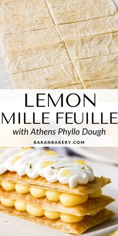 lemon mille feuille with athen's phylo dough recipe