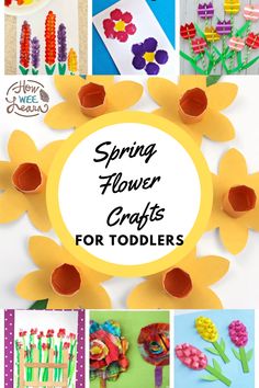 spring flower crafts for toddlers that are easy to make and great for the classroom