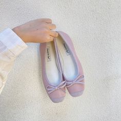 These delicate ballet flats feature a contrasting texture and are adorned with a charming bow Material: Vegan Leather Run small, please review the sizing information Shoes Platform Boots, Kawaii Swimsuit, Dark Academia Clothing, Anime Lingerie, Aesthetic Dark Academia, Ballet Core, Cottagecore Fashion, Shoes Platform, Kawaii Dress