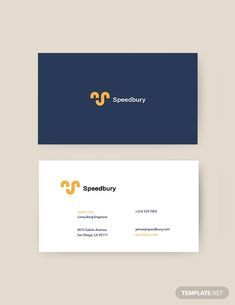 a business card for speedburry