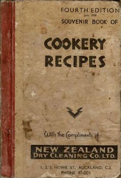 an old cookbook with the words cooker recipes written in black and red on it