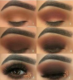 Pinterest @IIIannaIII Smokey Eyes Tutorial, Smokey Eye Makeup Steps, Brown Smokey Eye Makeup, Dark Eye Makeup, Brown Smokey, Dramatic Eye Makeup, Applying Eye Makeup, Smokey Eye Tutorial, Smokey Eye Makeup Tutorial