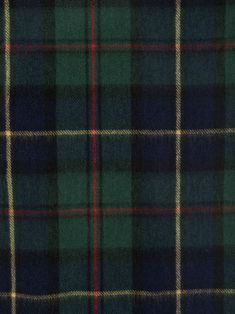 a green and black plaid fabric