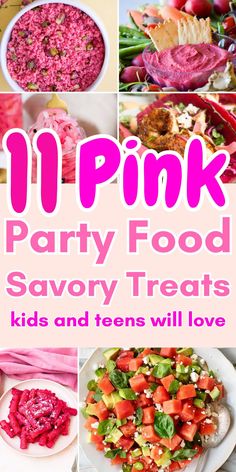 11 pink party food savory treats kids and teens will love