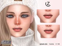 The sims 4 Sims 4 Birthmarks, Sims 4 Birthmark Cc, Moles On Face, Cc Finds Sims 4