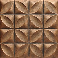 an image of a decorative ceiling tile in the shape of a square with circles on it