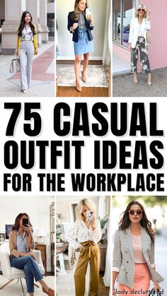 75 Casual Outfit Ideas for the Workplace How To Dress For Work, What To Wear Tomorrow To Work, Women’s Casual Work Outfits, Friday Looks For Work, Dressing Ideas For Women Casual, What To Wear To A Conference For Women, Work Outfit Ideas For Women Office Wear, Tuesday Outfit Work Casual, What To Wear To Court Woman