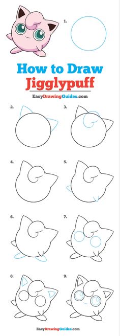 how to draw jigglypuff from pokemon