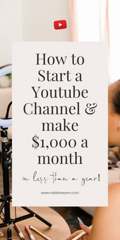 how to start a youtube channel How To Start Youtube, Successful Youtube Channel, Youtube Marketing Strategy, Youtube Hacks, Start Youtube Channel, Video Marketing Strategies, Youtube Business, Making Youtube Videos, Youtube Success