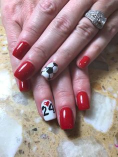 Short Nail Designs Butterfly, Nail Designs Butterfly, Sport Nails, Basketball Nails, Jersey Nails