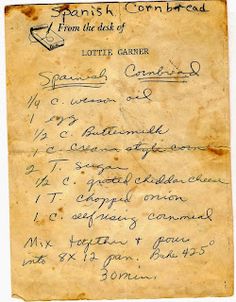 an old letter with writing on it that says spanish conversad from the desk of lottie carrier