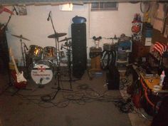 a room filled with lots of musical equipment